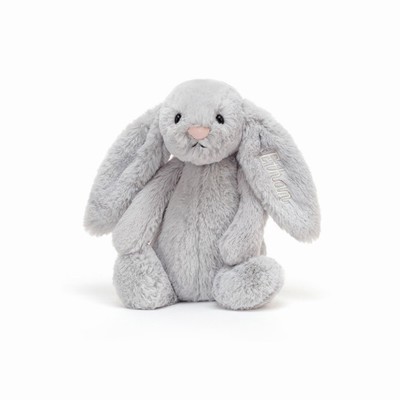 Jellycat Bashful Silver Konijn Medium | XF2697481